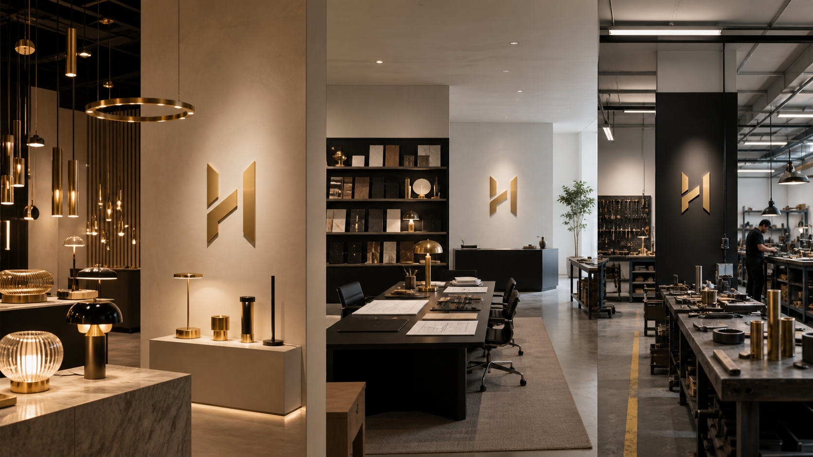 Mockup showroom, văn phòng và xưởng Hilykan